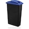 Global Industrial Recycling Bottle & Can Lid, Blue, Plastic, 20 W/Dia 261905BL - alternate 3
